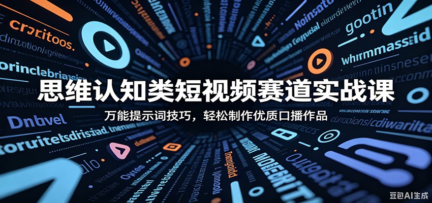 思维认知类短视频赛道实战课:万能提示词技巧,轻松制作优质口播作品-亮剑学堂